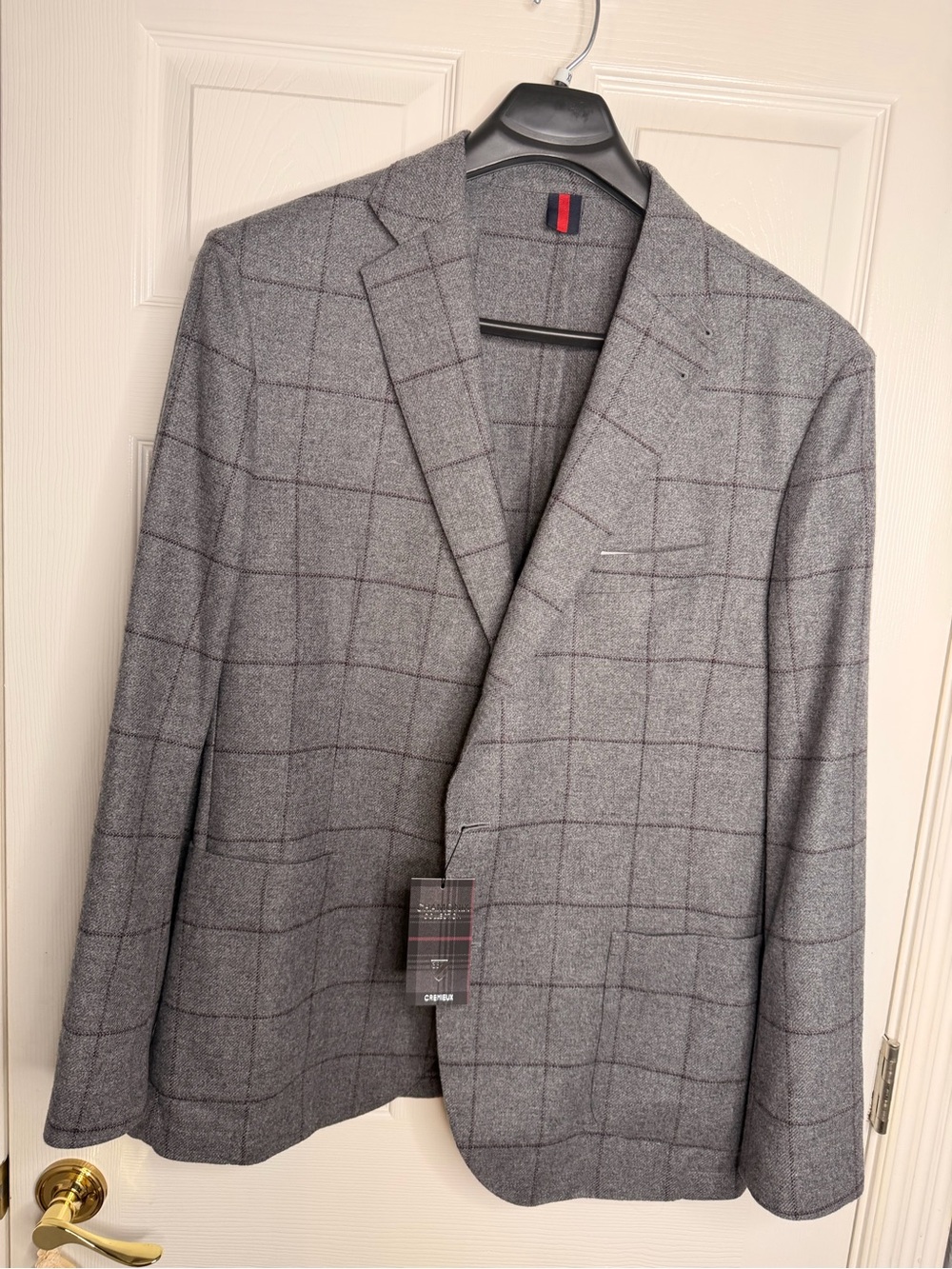 Daniel Cremieux Gray Windowpane Sport Coat